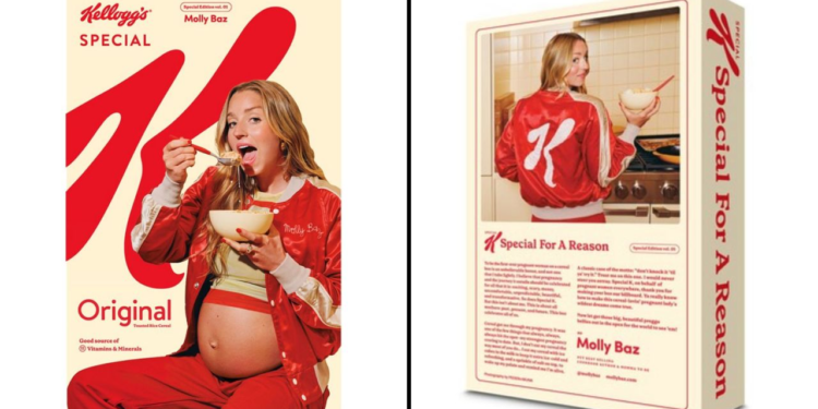 Special K rompe barreras al incluir a una mujer embarazada por primera vez en su caja de cereal