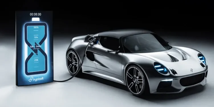 Nueva batería revolucionaria permite cargar vehículos eléctricos en tan solo cinco minutos.